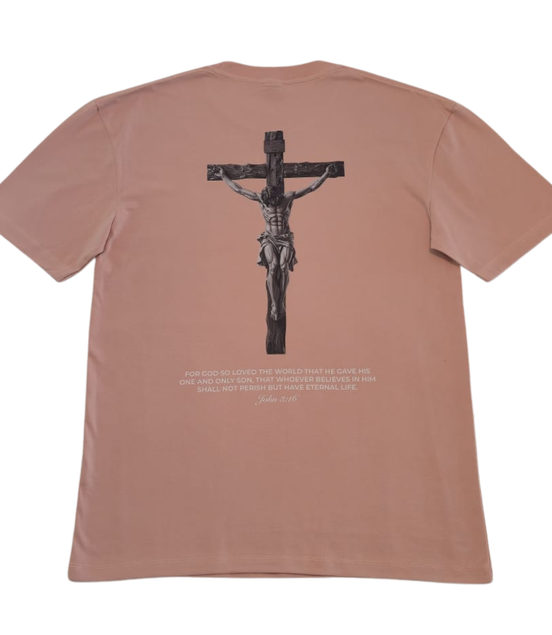 Jesus on the cross with John 3:16