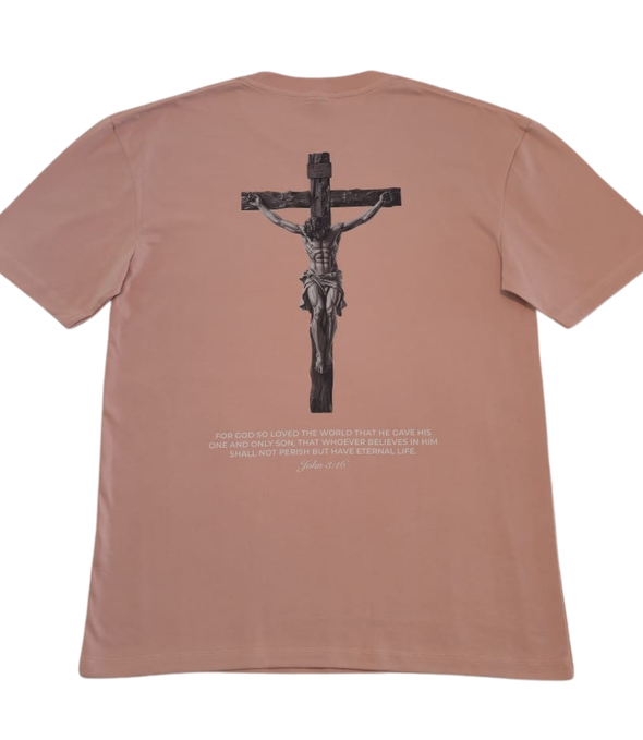 Jesus on the cross with John 3:16