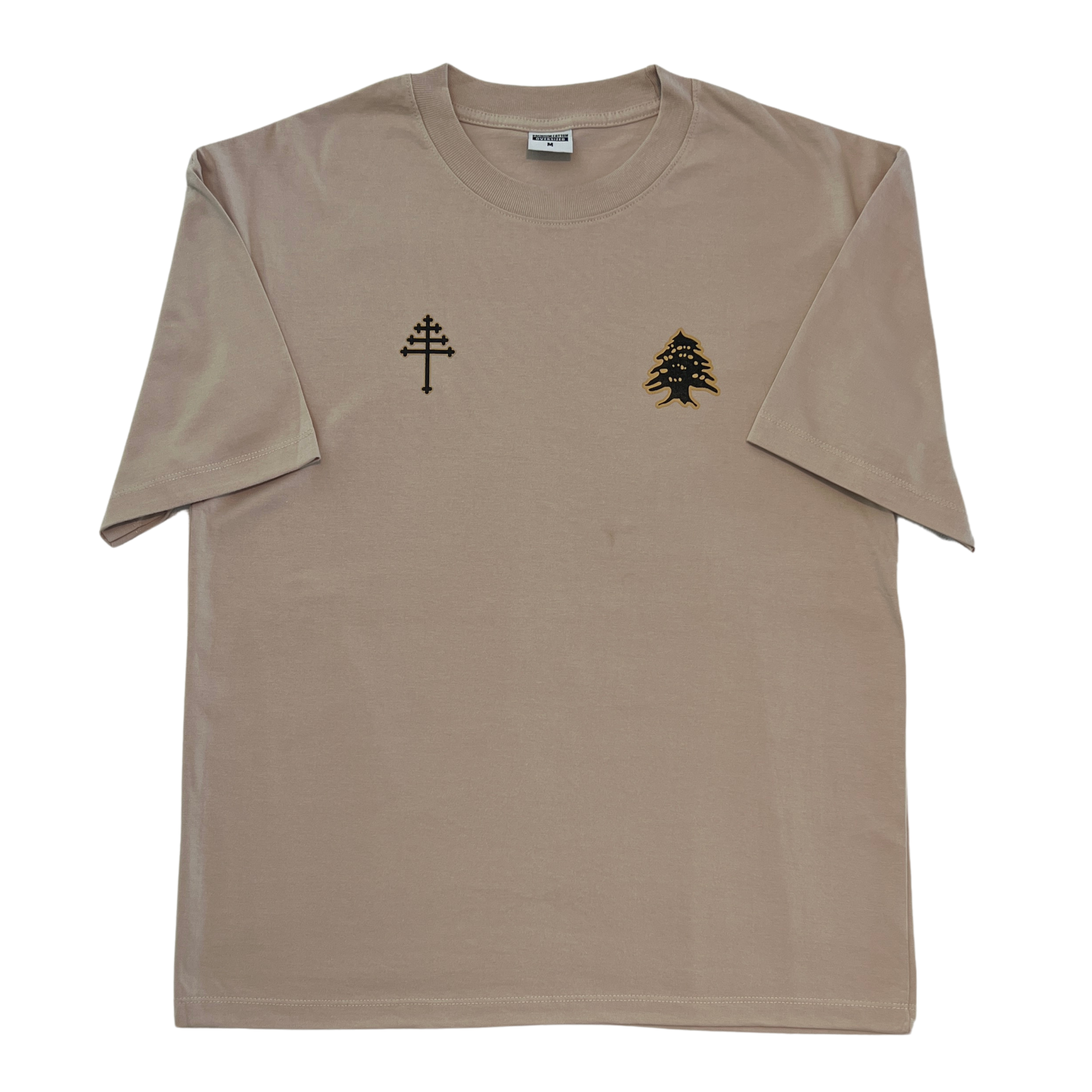 Maronite cross and Cedar tree black and gold