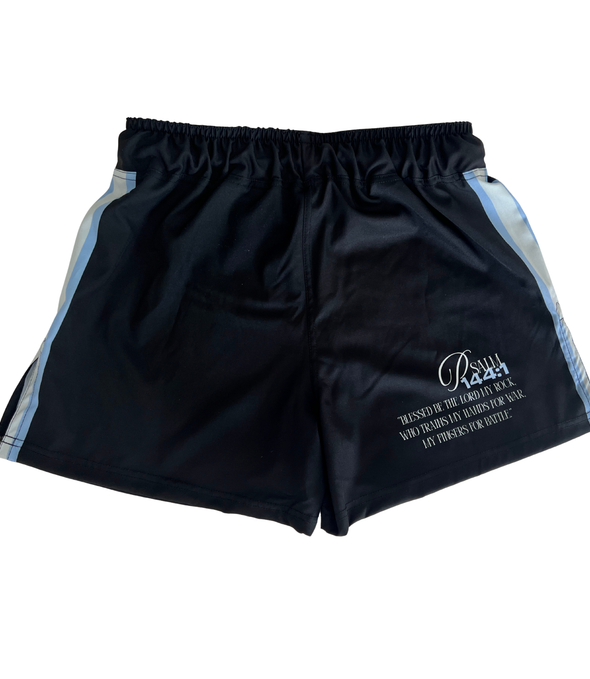 Saint Michael MMA shorts by Soldier of Christ, Psalm 144